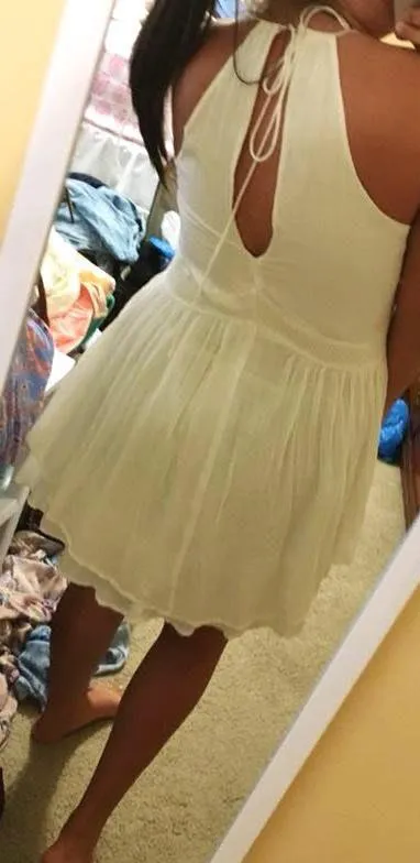 ASOS white flowy boho dress - Image 5