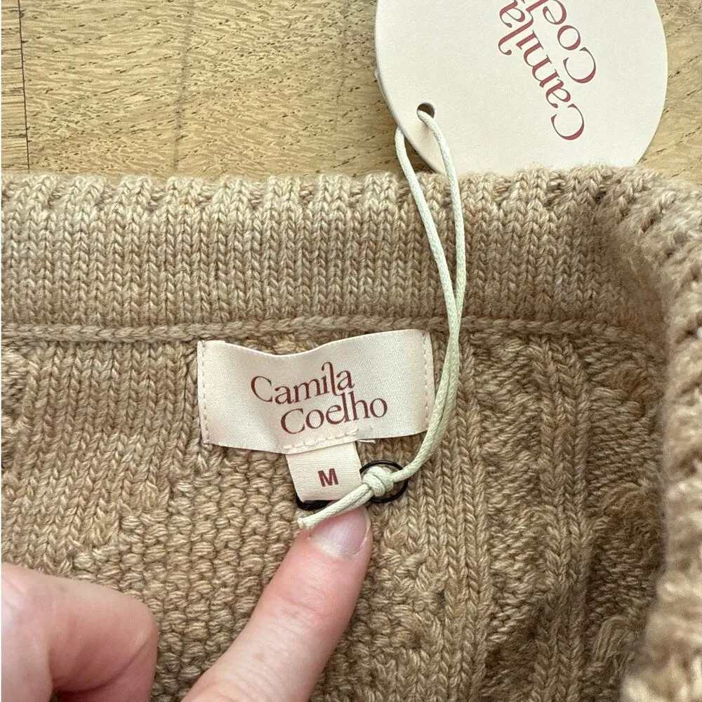 Camila Coelho - Carmen Cropped Cable Sweater & Carmen Fold Over Cable Mini Skirt - Image 2