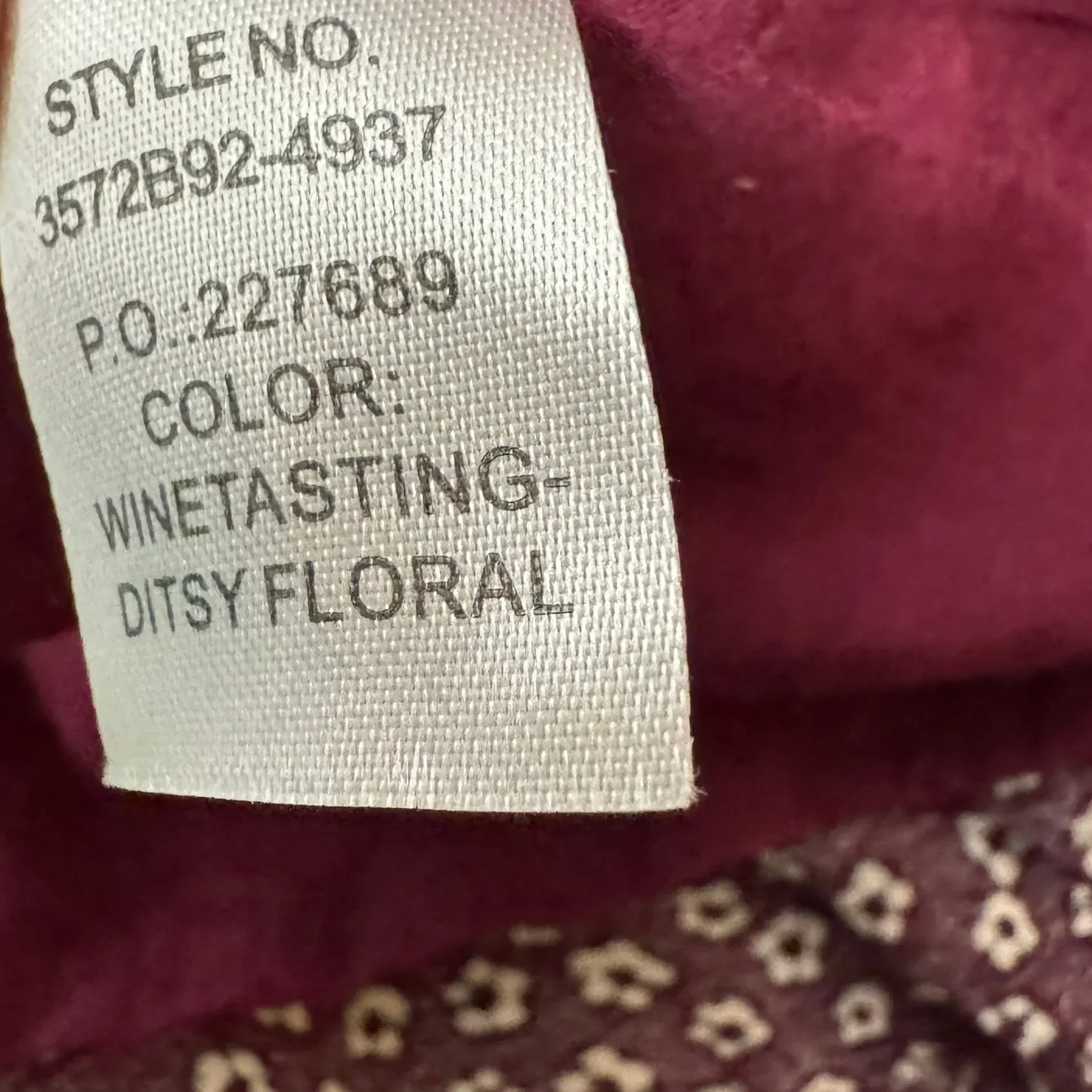 Paige Carmine Off the Shoulder Mini Dress Size L in Wine Tasting Ditsy Floral - Image 11