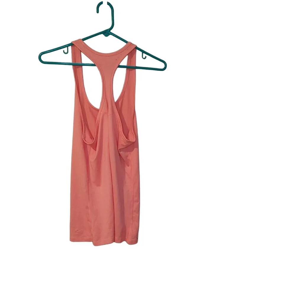 Nike Dri Fit Sleeveless Tank Top Pink Size MediumWorkout Sportswear Pink Coral - Image 2