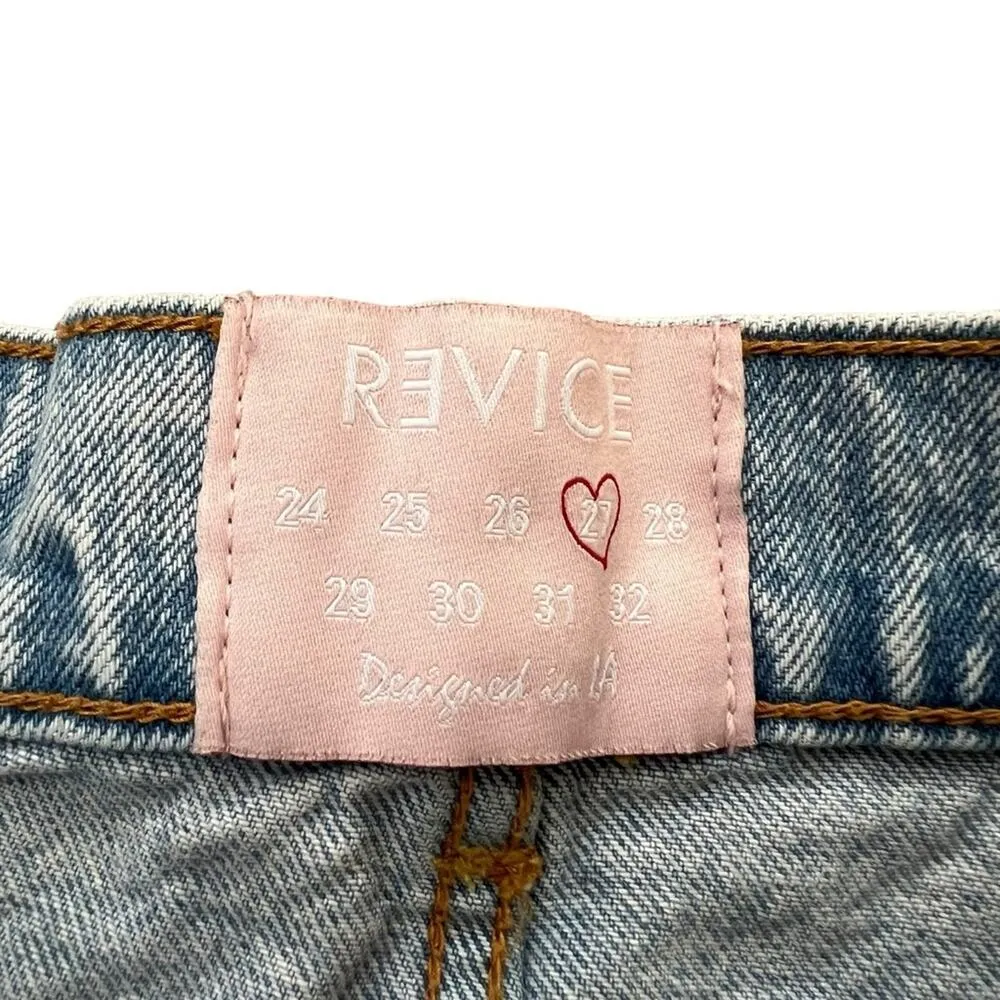 Revice Women’s Beverly Drive Button Fly Long Bermuda Denim Jeans Shorts Size 27 - Image 4