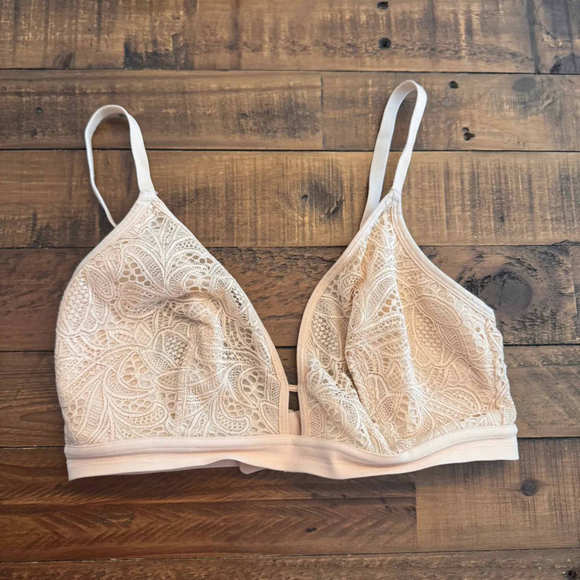 LIVELY Palm Lace‎ Busty Bralette Tan Size undefined - Image 2