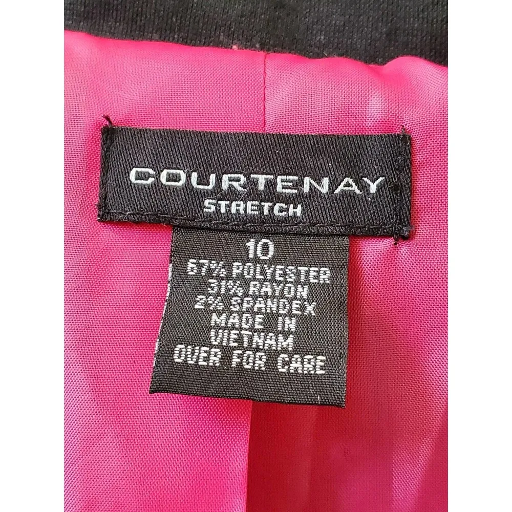 Courtenay Women Black Polyester Single Breasted Jacket & Pant 2 Piece Suit 10 - Image 8