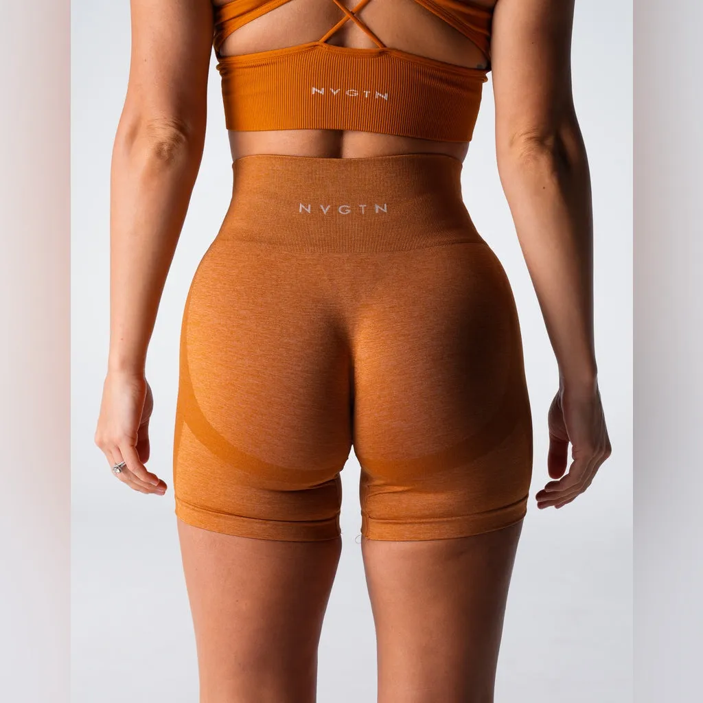 NVGTN Terracotta Performance Seamless Shorts‎ size XS - Image 3