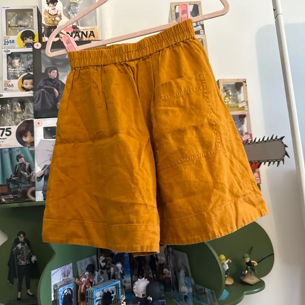 Mustard Yellow Casual Shorts - Image 3