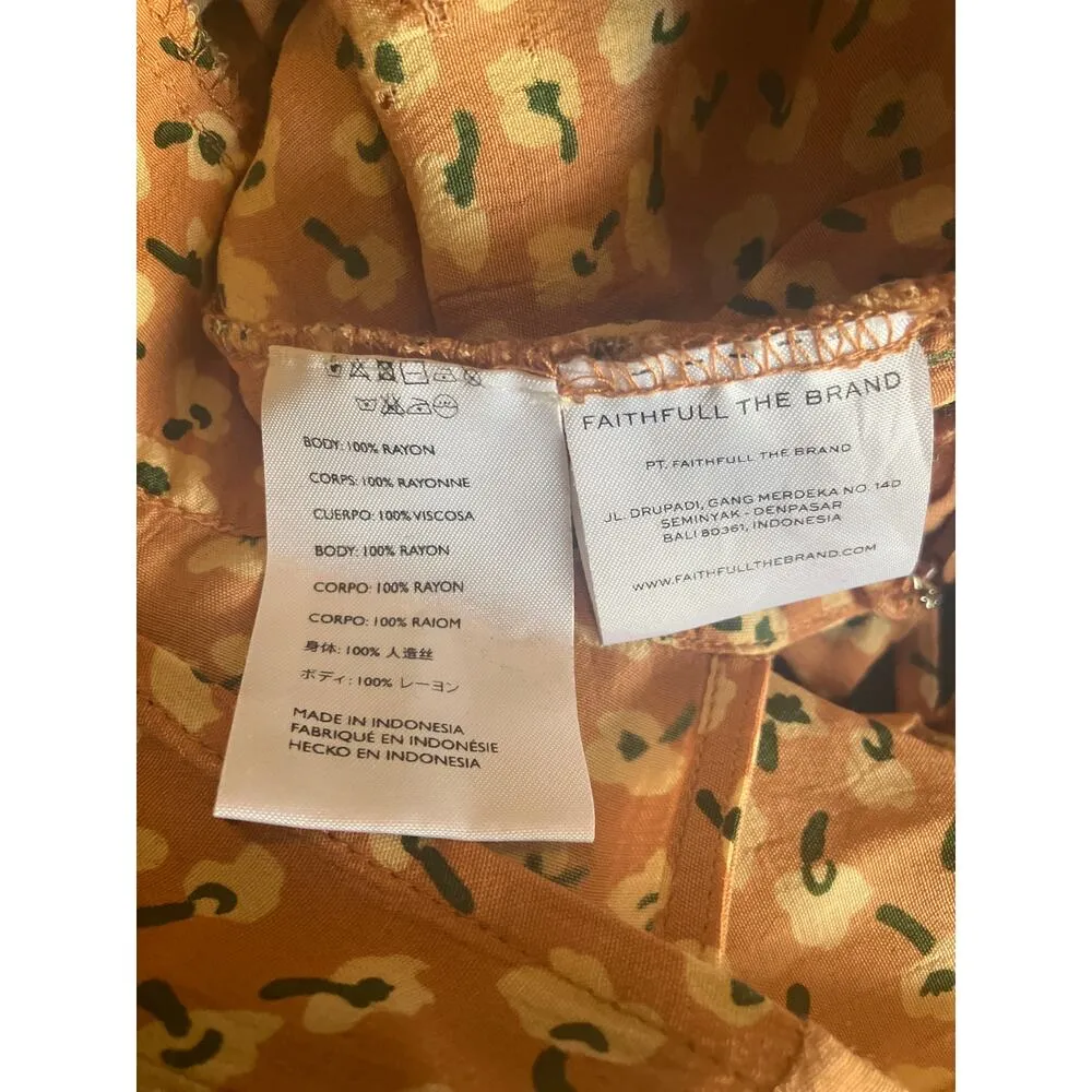 FAITHFULL The BRAND Cedric Jumpsuit Spring Summer Boho US Size 10 Revolve - Image 6