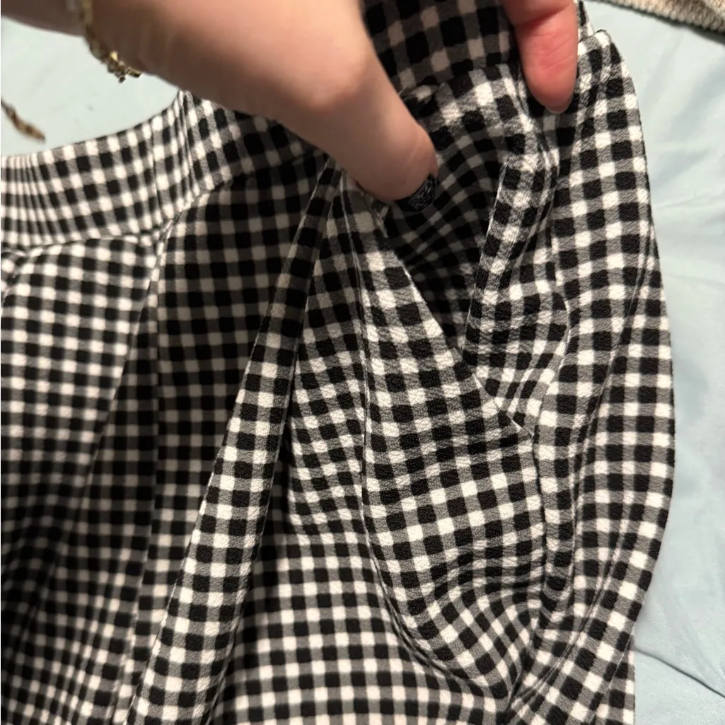 Shein x Emery Rose Gingham Pants Black - Image 6