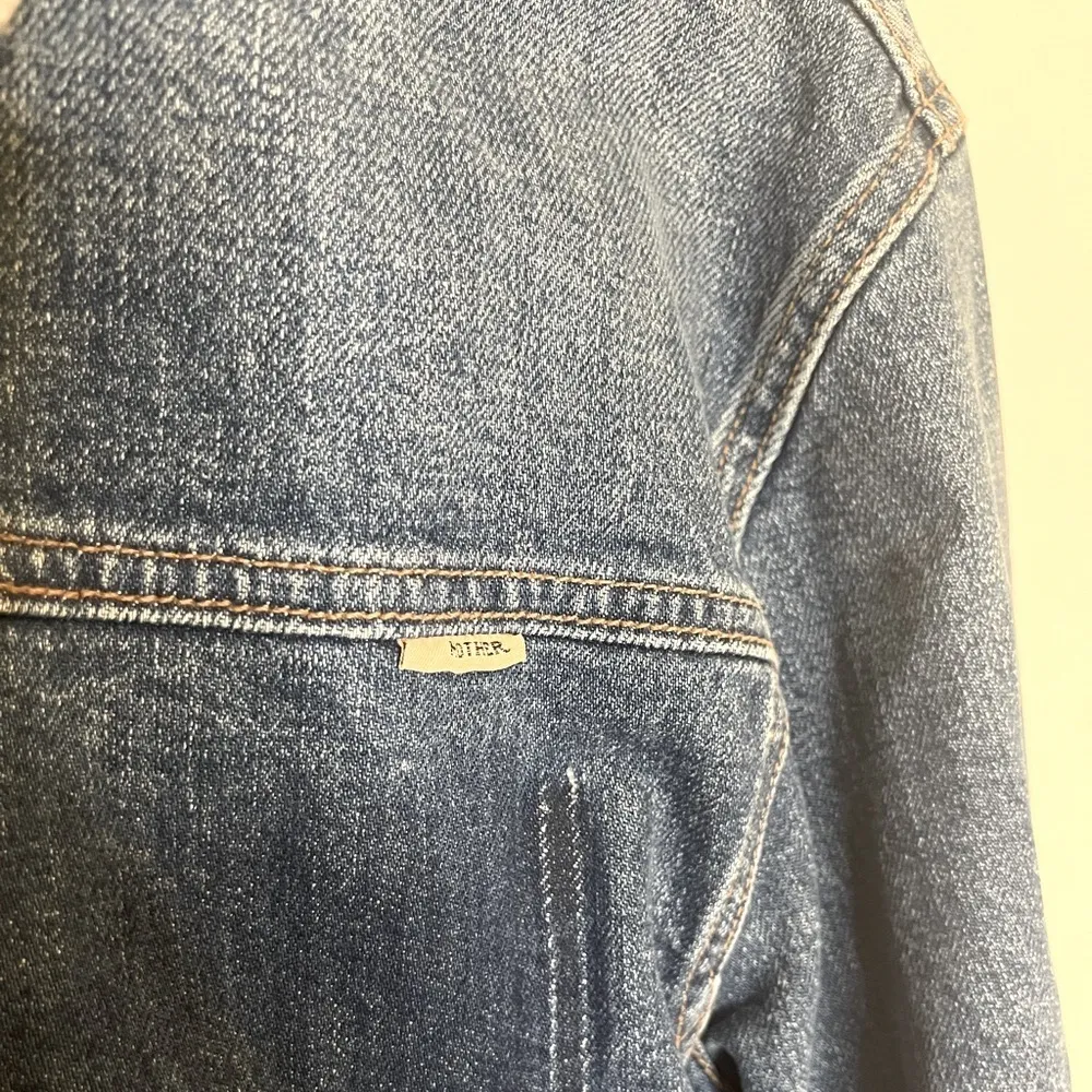 MOTHER Superior The Back Road Jacket in Running with Scissors Size Small Blue - Image 10