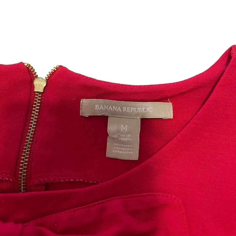Banana Republic Red Bow Sleeveless Blouse - Image 2