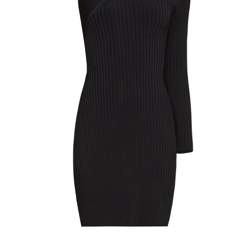 BCBGMAXAZRIA Tenna Round Neck Long Sleeve Dress - Image 4