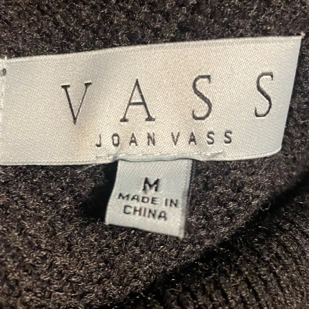 Joan Vass Dark Gray Turtleneck Sweater - Image 4