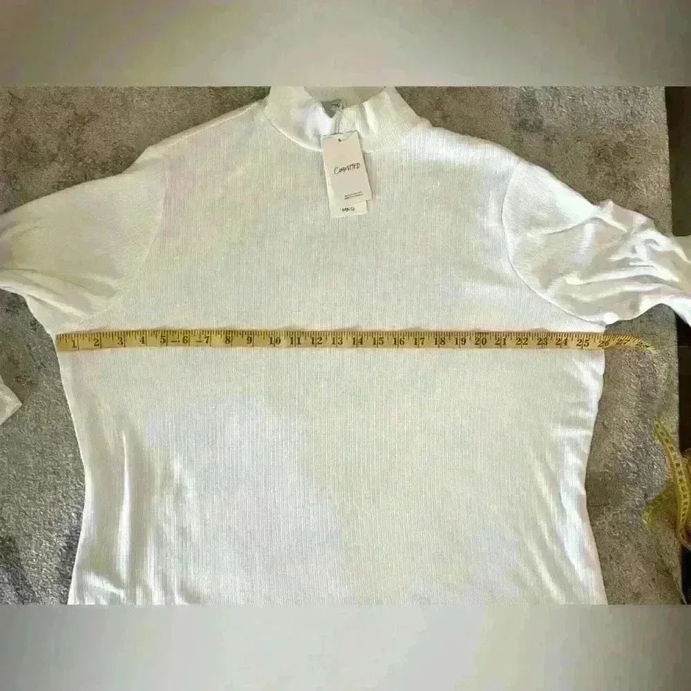 Women’s White MNG Long Sleeve Top - Image 3