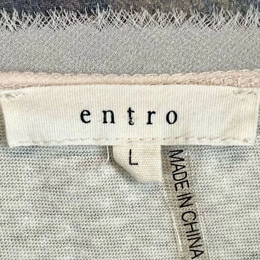 Entro Sleeveless Lace Semi-Sheer Tank Top Large - Image 7