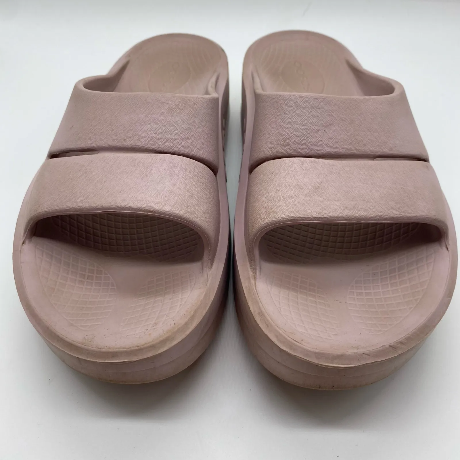 Oofos Pink Purple Platform Slides Comfort Orthopedic Recovery Women size 10 / 41 - Image 2