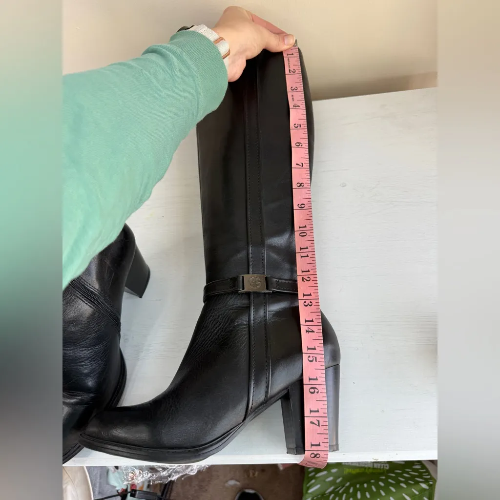 GIANI BERNINI RAIVEN BLACK BOOT sz 7.5 - Image 2