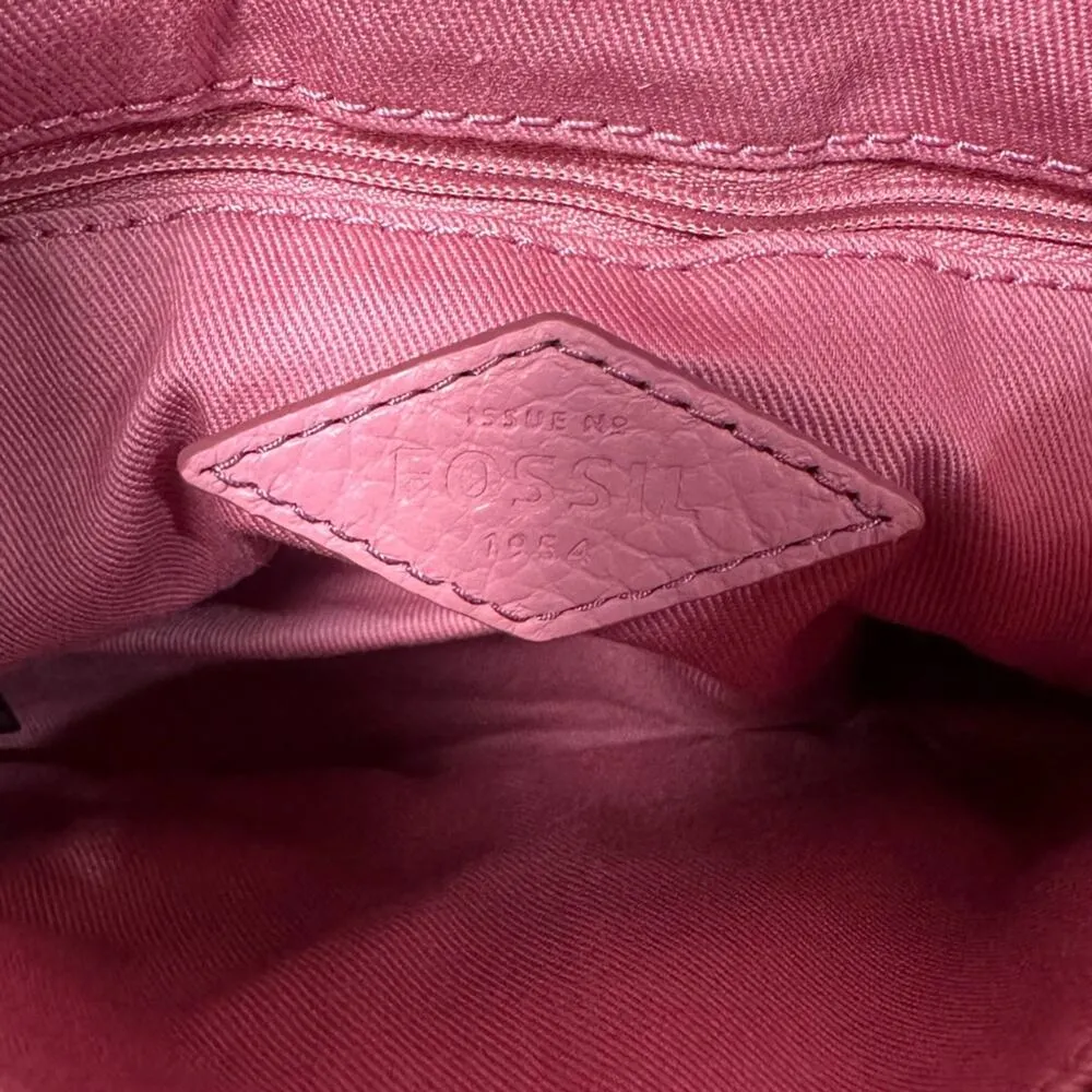 Fossil Kinley Leather Pink Crossbody Bag - Image 9