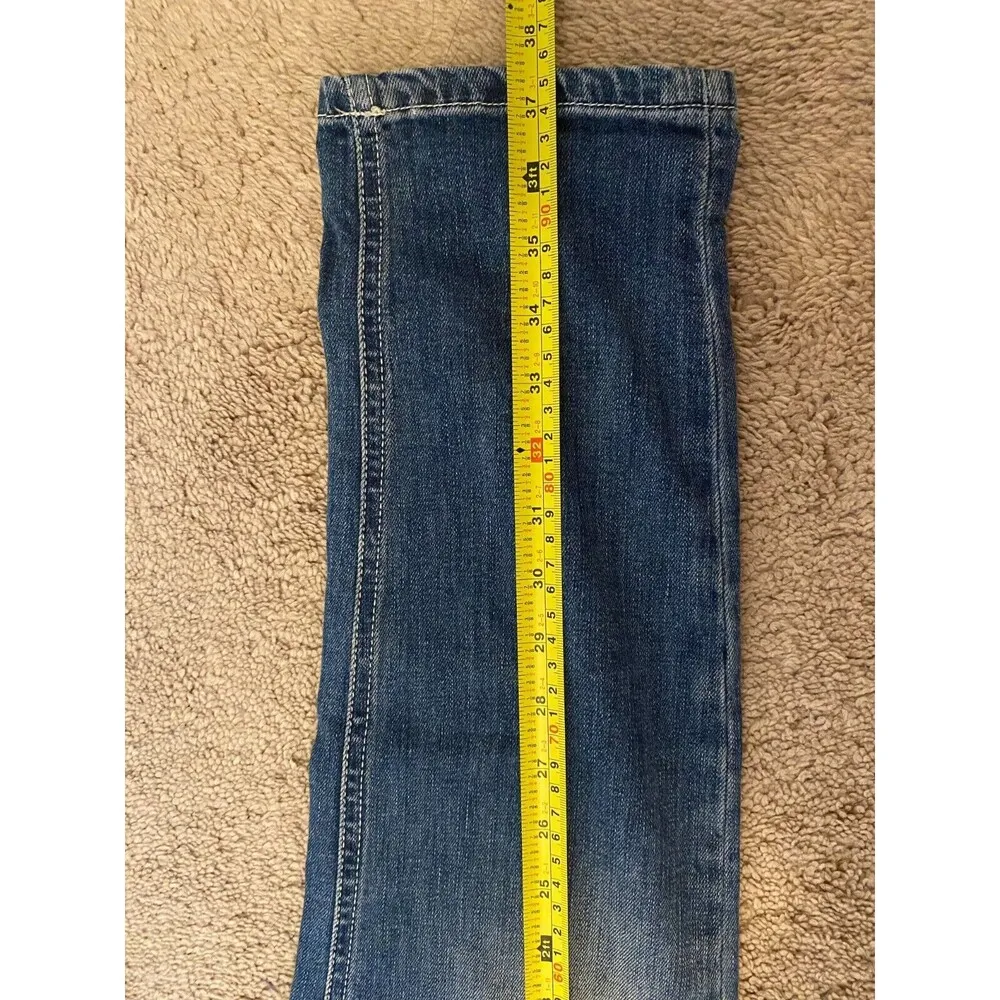 Cambio Laurie Jeans Women modern rise with beaded bees stars size 8 blue - Image 12