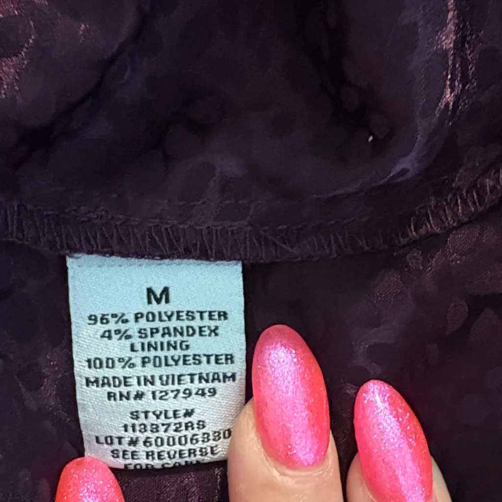 Emma & Michele Elegant Long Sleeve Dress in Deep Purple - Image 14