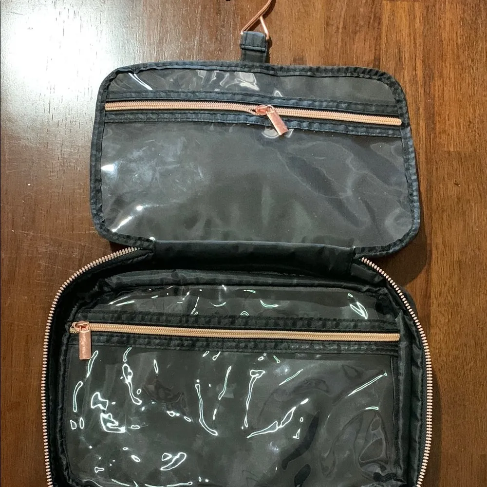 Aimee Kestenberg  Black Quilted makeup Bag - Image 2