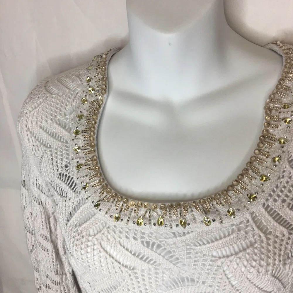 White House Black Market White Stretch Tunic - Image 4