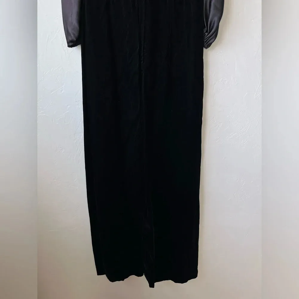 Vintage Velvet Dress Black Goth Whimsigoth Dark Romantic vampire HOCO victorian‎ - Image 9