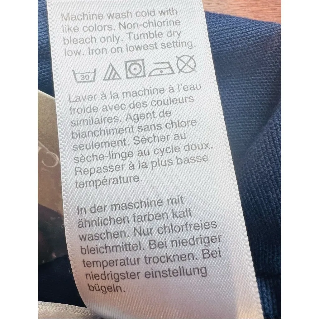 J. Crew Slim Wide Leg Pant Washed Canvas Size 24 Blue Career Business Casual NWT - Image 10