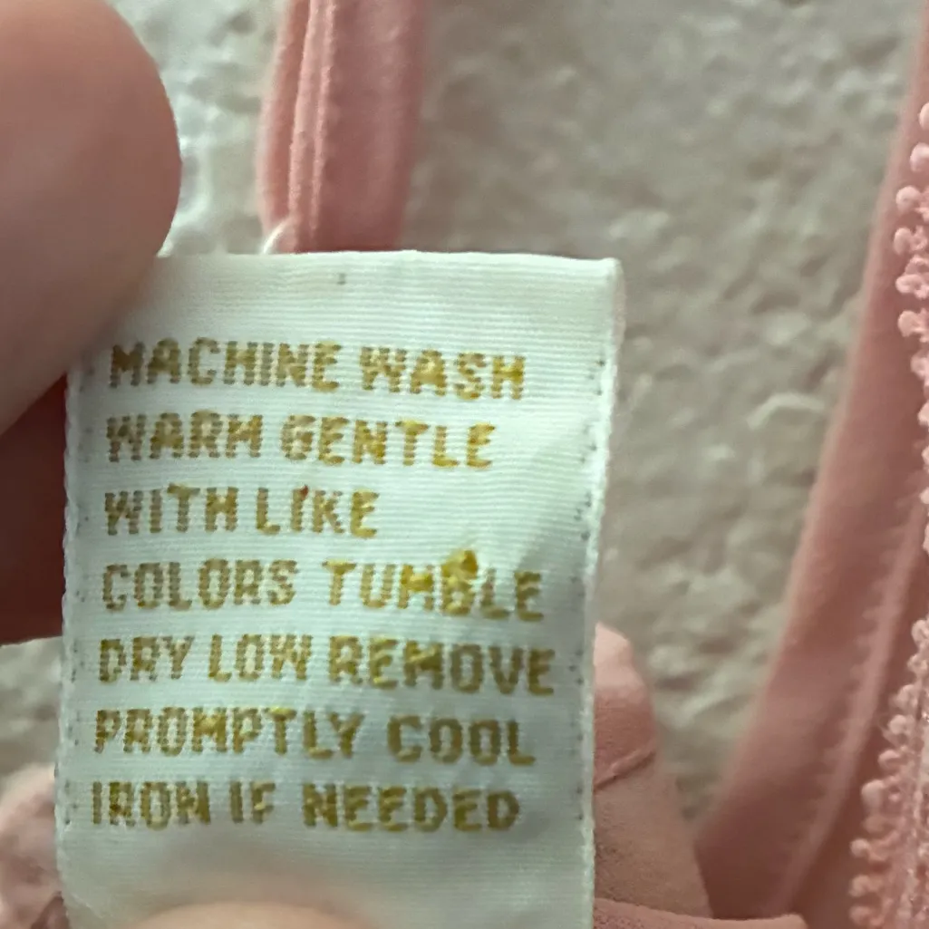 Victoria's Secret Vintage Pink Chemise with Lace & Bows L - Image 11