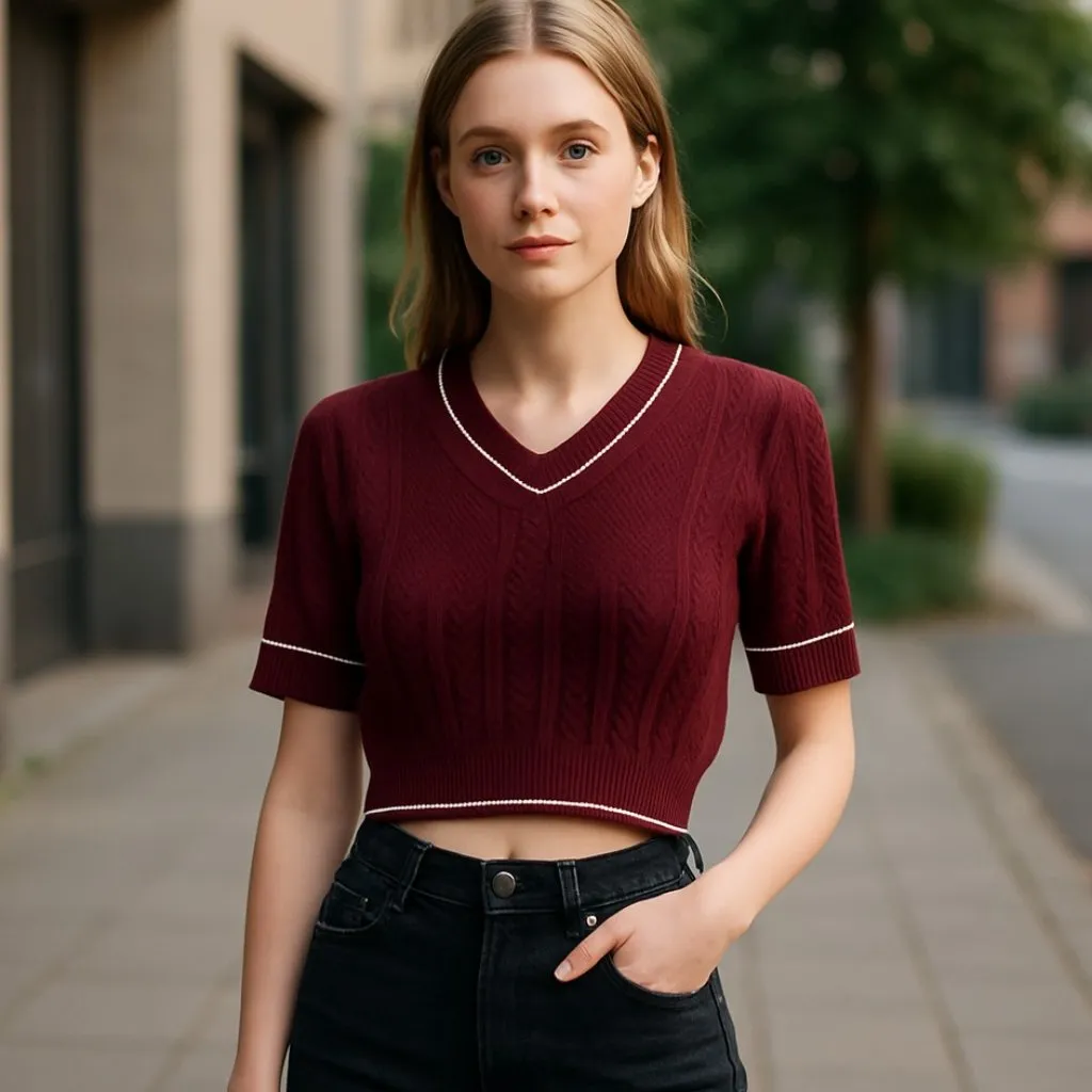 NWOT INTIMATELY BY FREE PEOPLE Catch Your Eye Swit Knit Sweater Top - Image 2