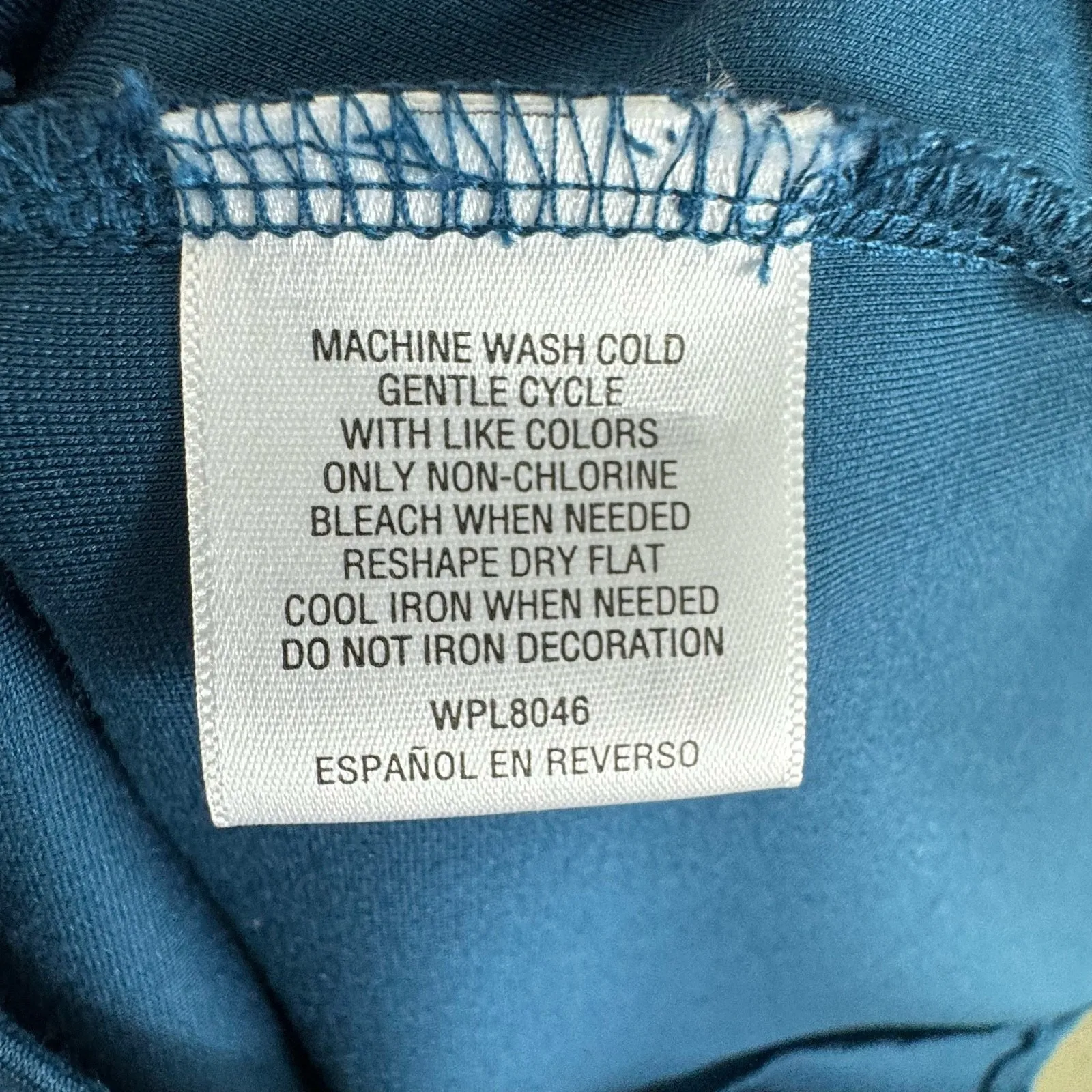 Bar III Teal 3/4 Sleeve Round Neck Knit Short Stretchy Sheath Dress Size XS - Image 7