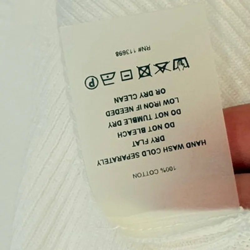 margaret o'leary  Pullover Sweater in White Coastal Minimalist Small Fall Casual‎ - Image 4