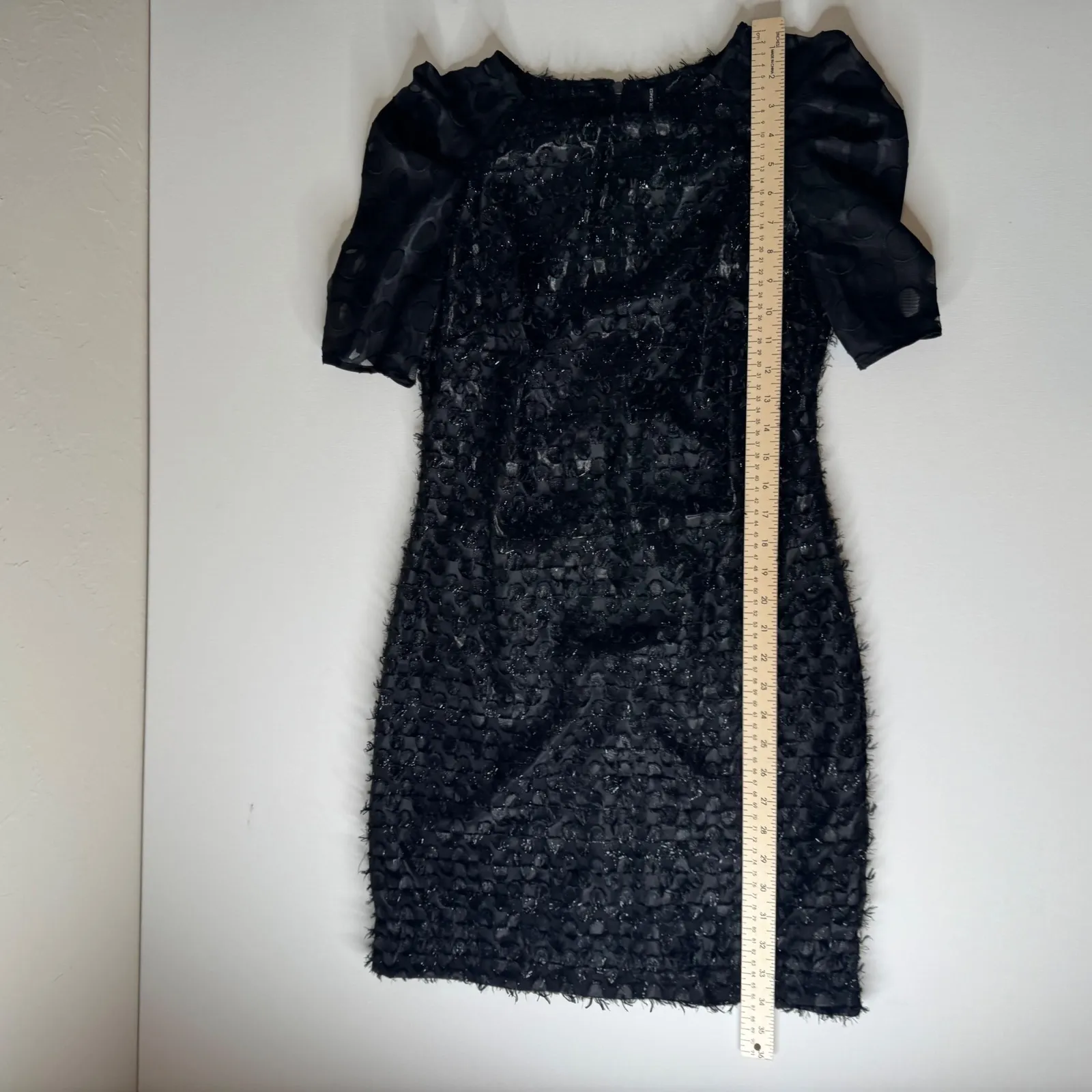 NWT W118 by‎ Walter Baker Prya Dress Size XS Black Polka Dot Puff Sleeve Party - Image 8