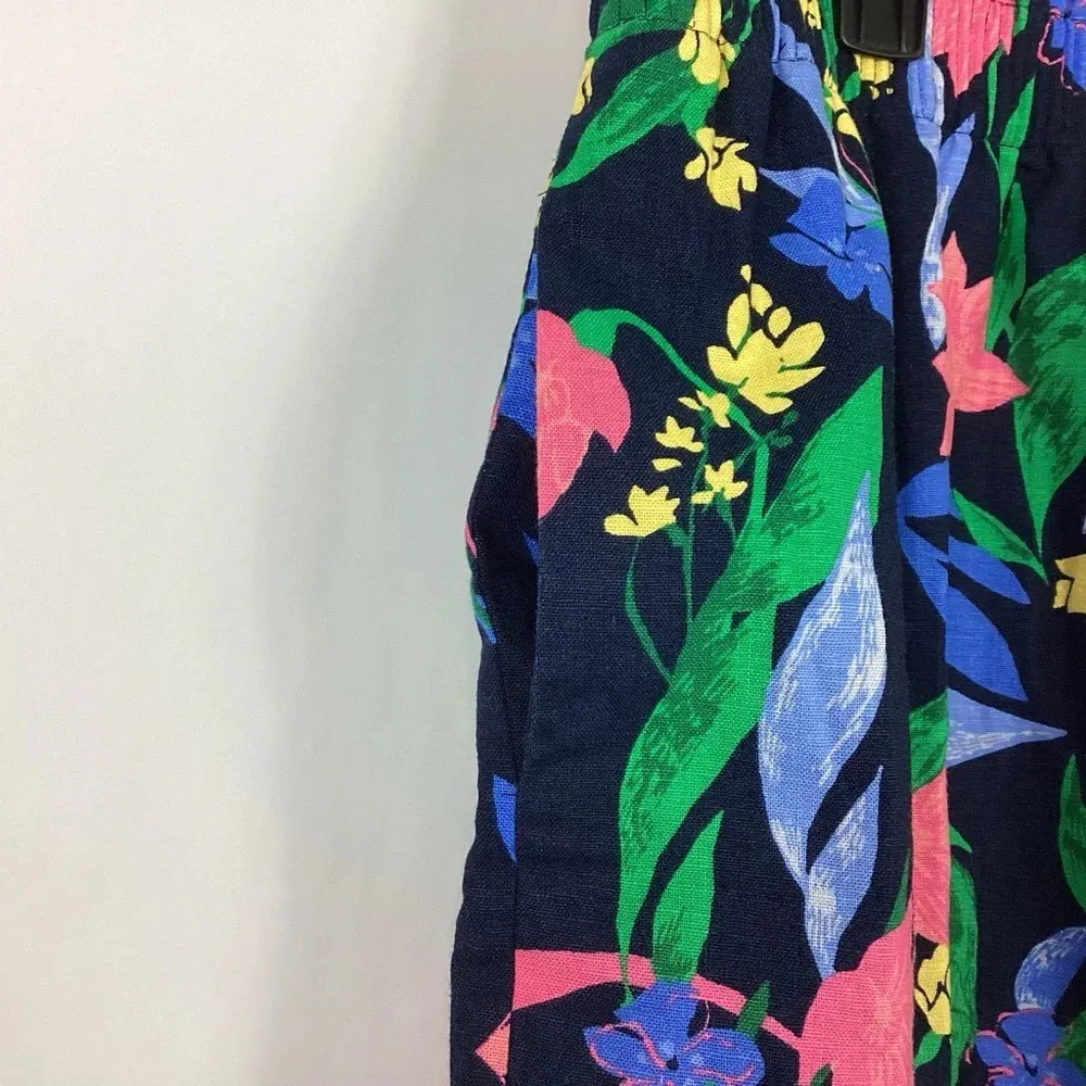 J. Crew Printed Linen Cotton Skirt Size 8 - Image 3