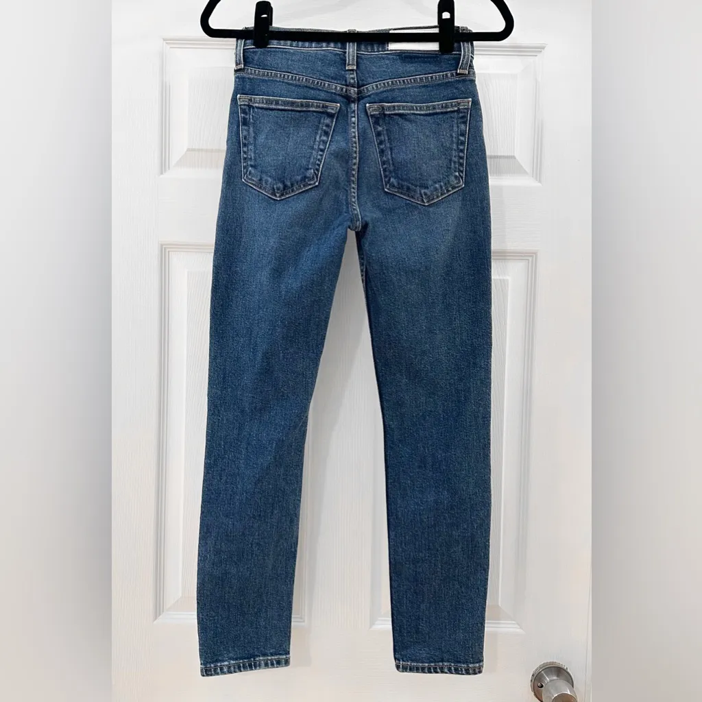 RE/DONE Originals 90s High Rise Ankle Crop in Mid 70s Blue sz 25 - Image 7