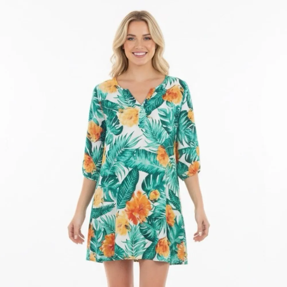 BUILT BY DREAMERS tropical dress size small - Image 2