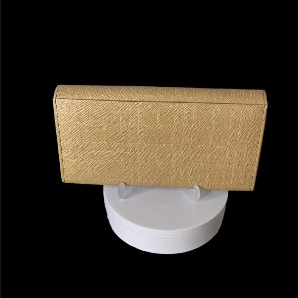 Burberry Tan Calf Leather Long Wallet includes Certificate of Authenticity - Image 2