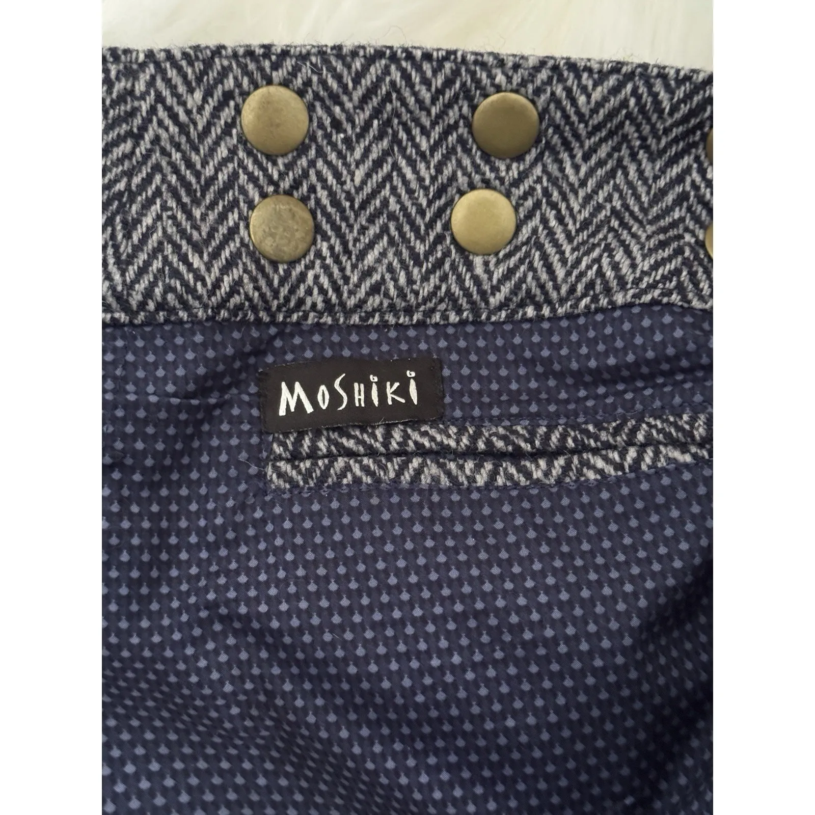 Moshiki Women's Tweed 100% Cotton Wool Skirt One Size Reversible New With Tags‎ - Image 6