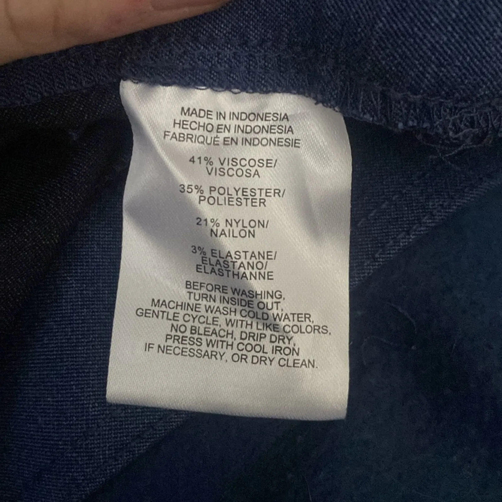 Jones New York Blue Straight Leg Dress Pants Size M - Image 7