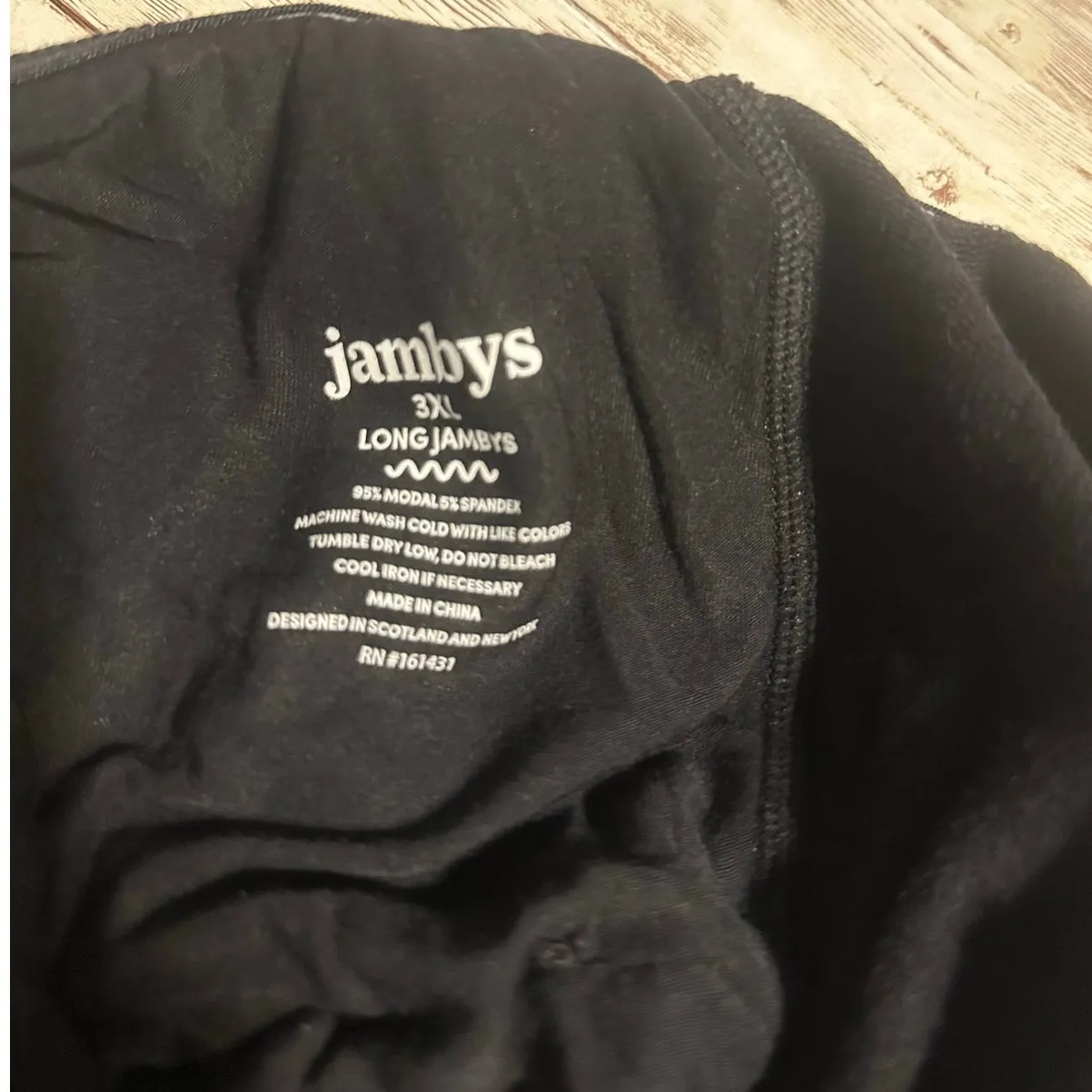 Jambys Long Jambys Pajama Lounge Pants Women's Plus Size 3X Comfort Soft Black - Image 3