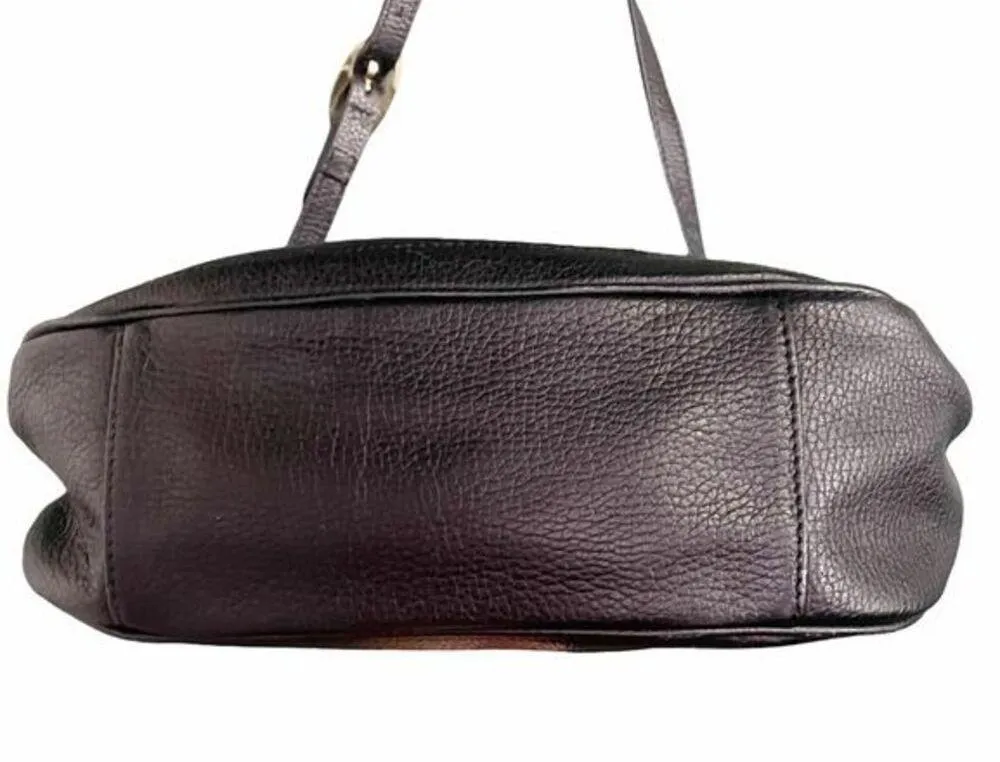 Emma Fox Purse Black Genuine Leather Saddle Bag Preppy Handbag Shoulder Bag - Image 8