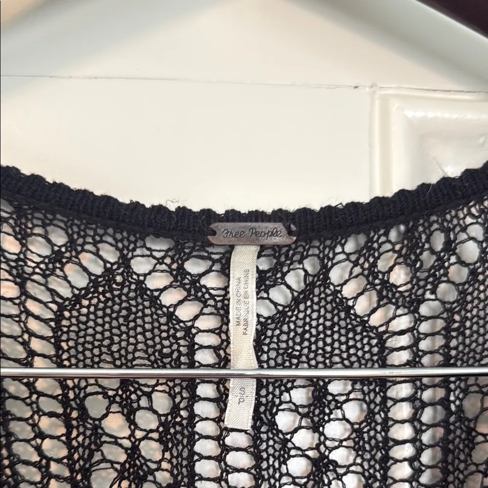 Free People Black Knit Sweater - Image 2