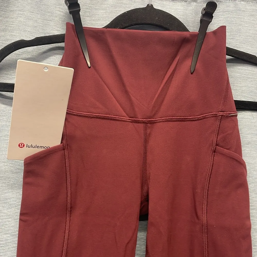 Lululemon Burgundy Align™ High-Rise Pant with Pockets 25" - Image 2