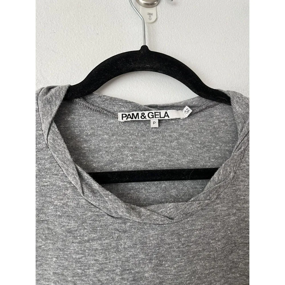 Pam & Gela America Rainbow Graphic Oversized Muscle T-Shirt Women’s Size Small - Image 6