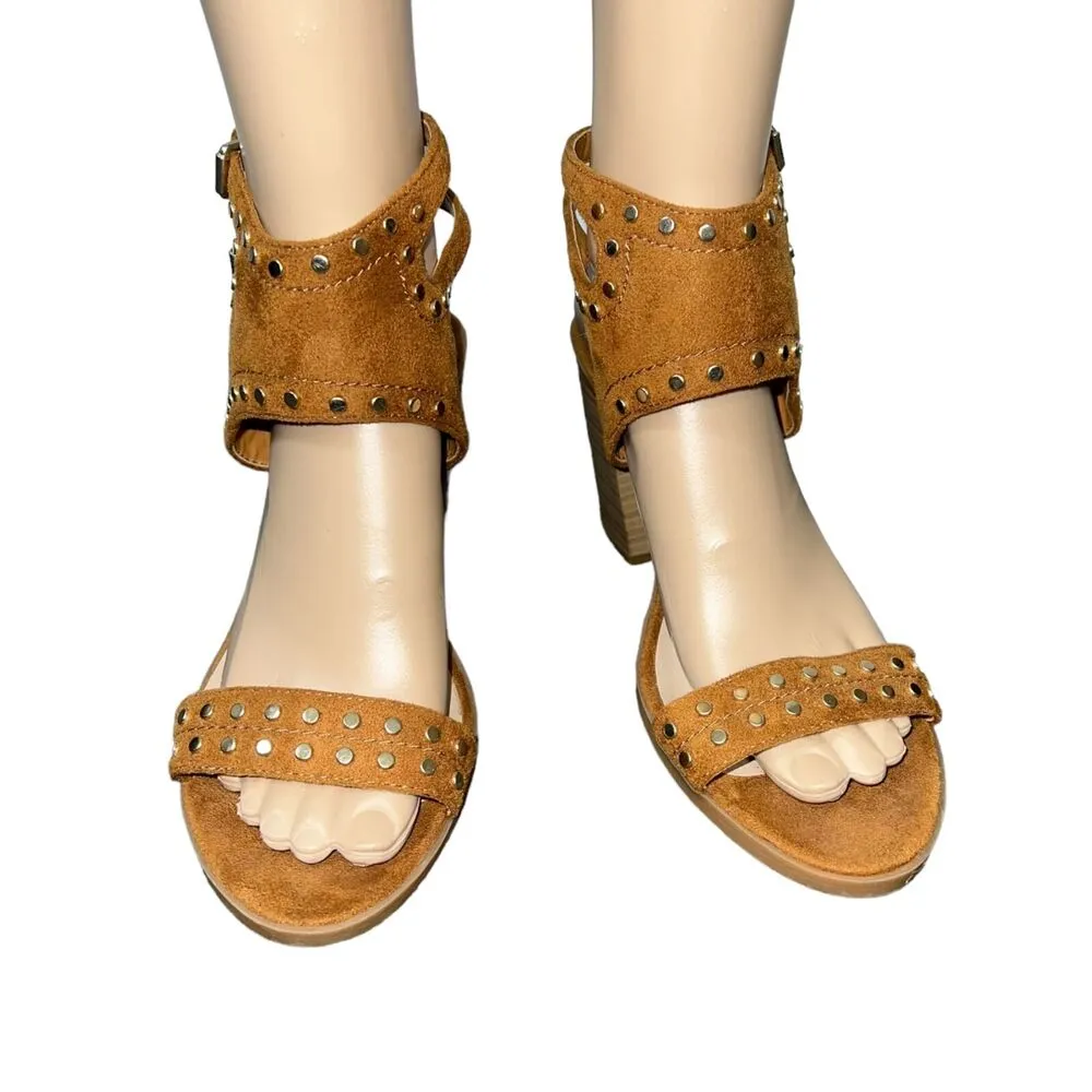 Soda from Buckle Womens High Heel Sandals Faux Leather Studded Strappy Size 9 - Image 4