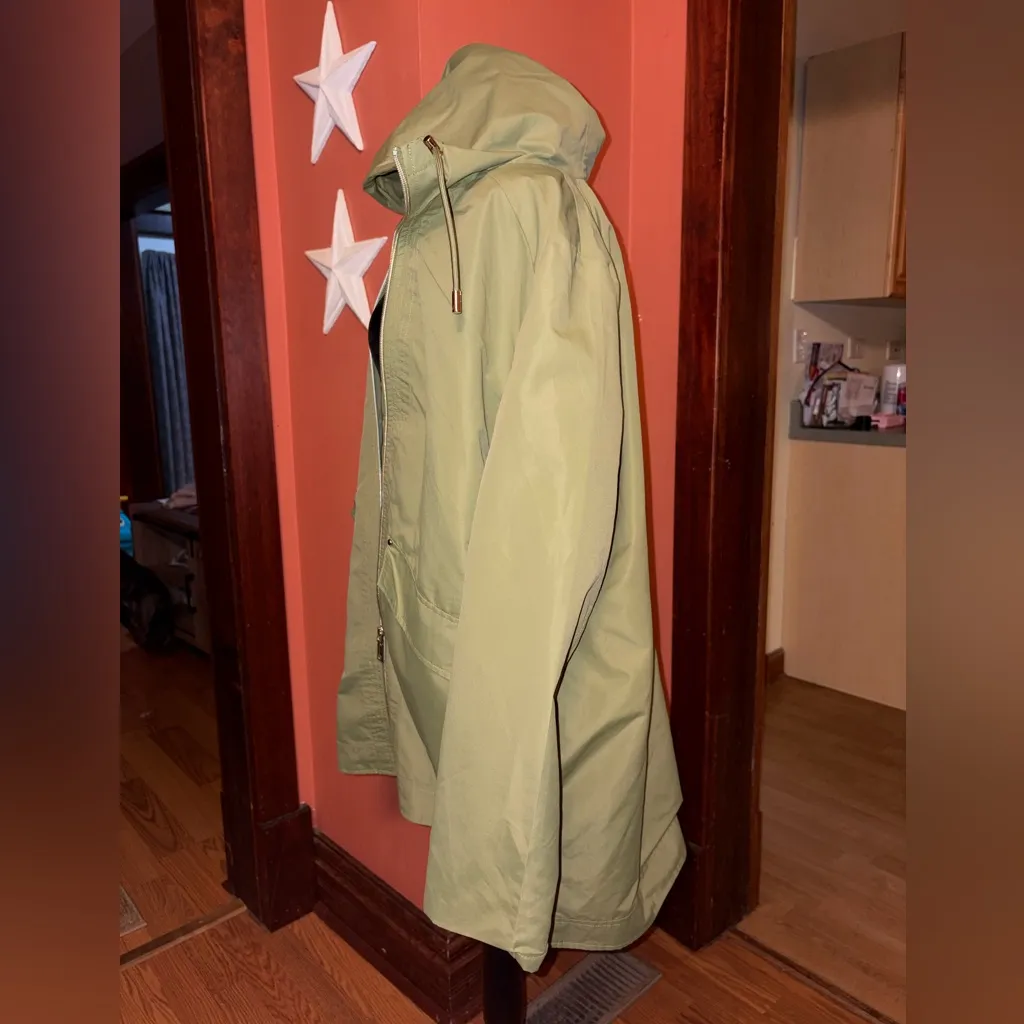 Vince Camuto Olive Utility Jacket with Hood - Image 5