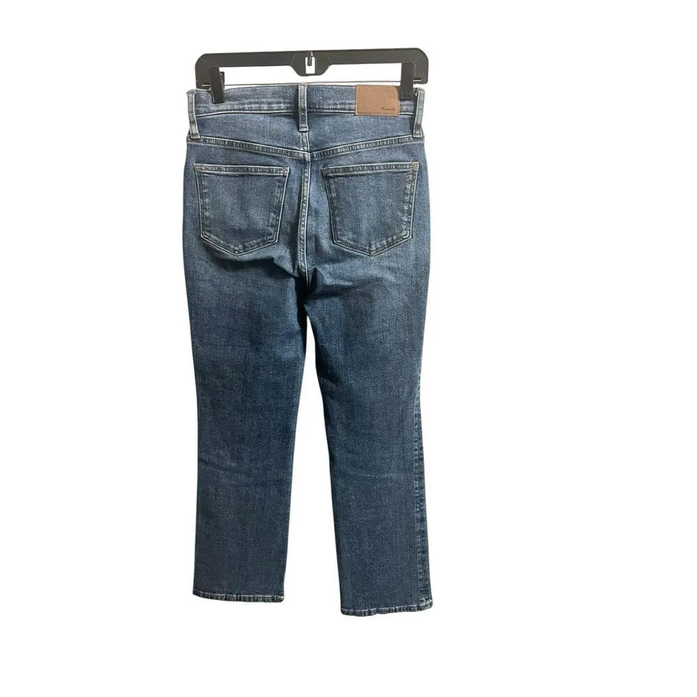 Madewell Cali Demi-Boot Jeans Womens 26 Stretch Cropped Mini Flare High Rise - Image 3
