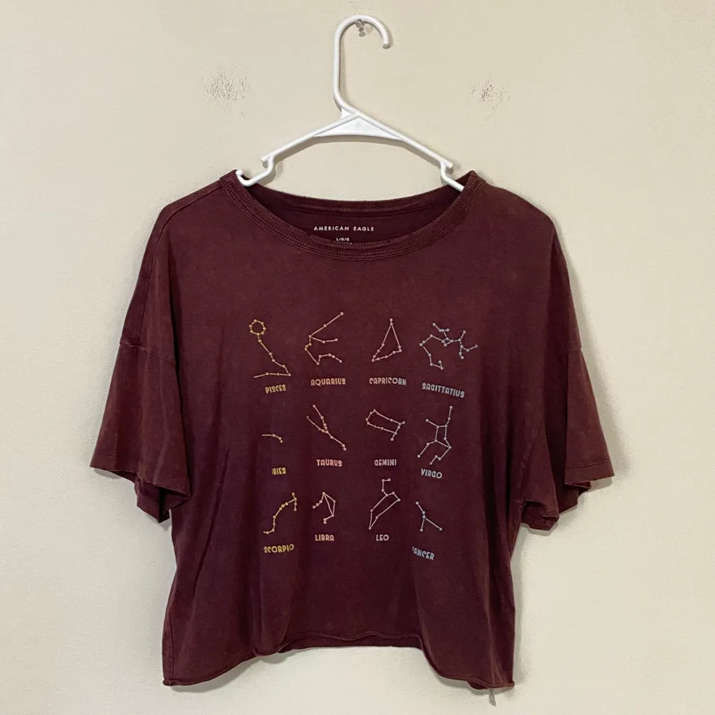 American Eagle Outfitters Horoscope Constellation Graphic T-Shirt Size Large - Image 4