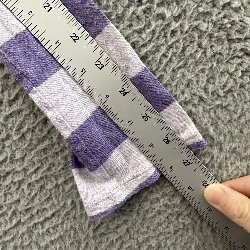 Y2k Old Navy Women's M Henley Long Sleeve Top Striped‎ Bella Swan Retro Grunge - Image 7