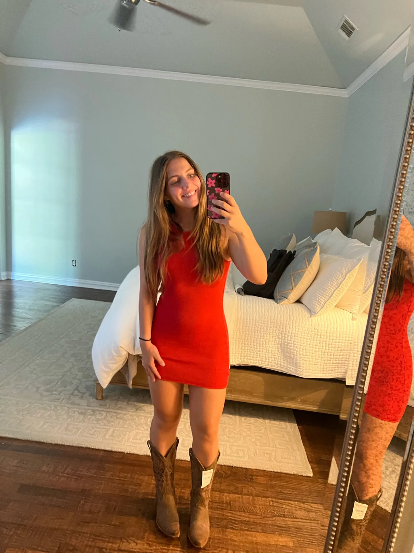Red Mini Dress - Image 3