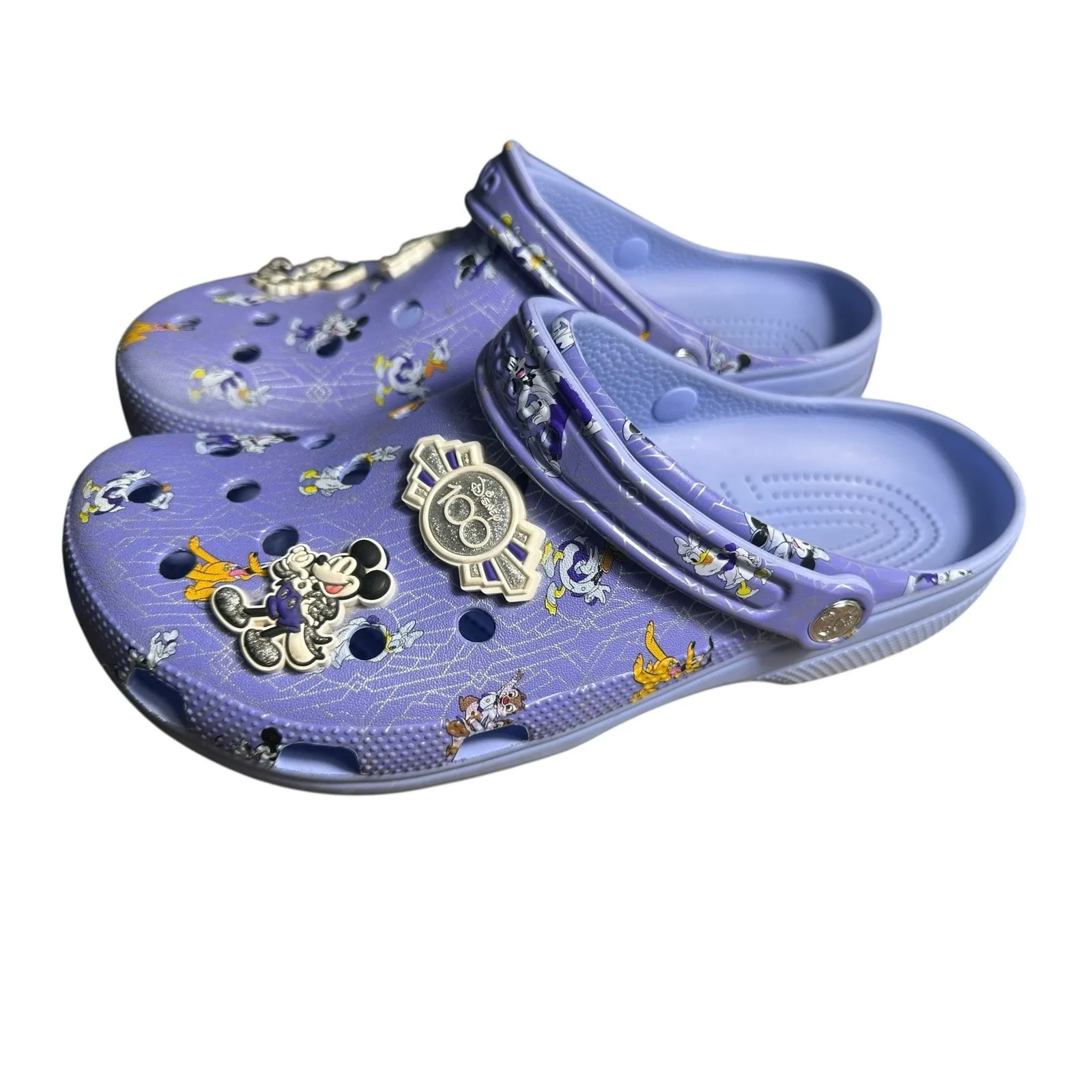 Disney Parks Crocs 100 Years of Wonder 12 Men's Clogs‎ Shoes Blue Mickey #S98-7 - Image 8