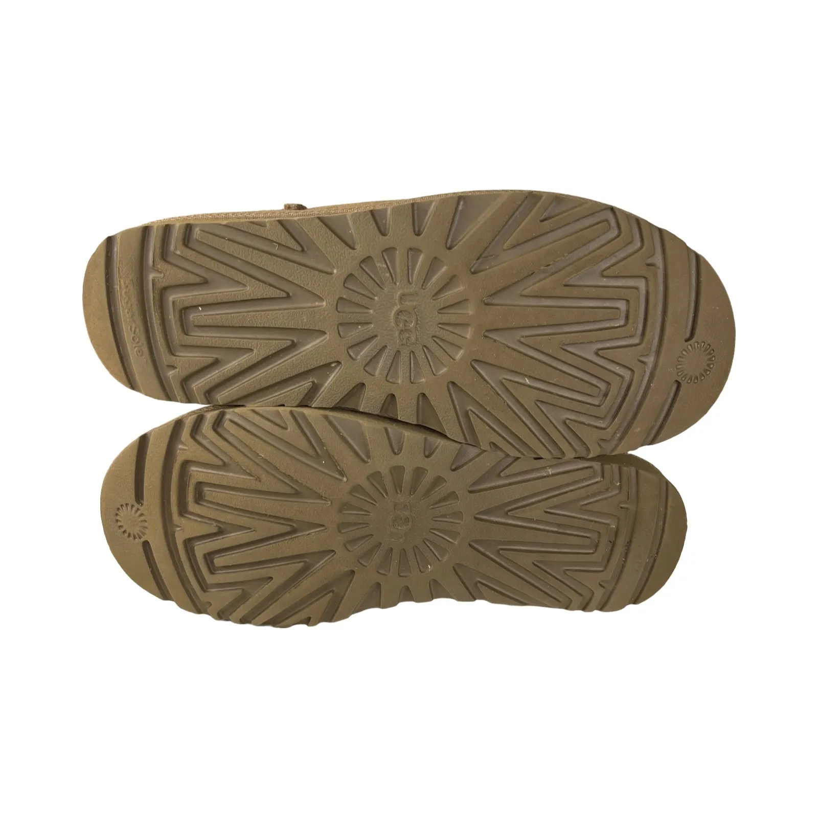 UGG Classic Mini Chestnut Suede Shearling Boots Size 8 Winter Slipper - Image 4